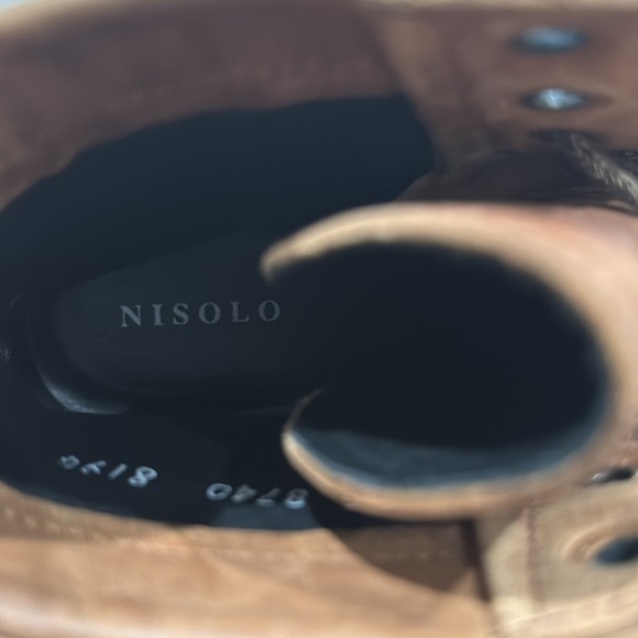 Nisolo Amalia Leather Combat Boots  Size 10 - Picture 8 of 9